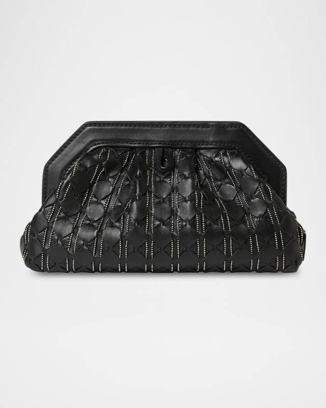 Secret Mini Mosaic Leather Clutch Bag with Chain